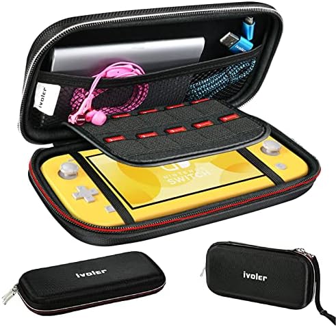 Калъф ivoler за носене на Nintendo Switch Lite, Ултра-Преносим калъф в твърда обвивка, Детска Пътна чанта за аксесоари Switch