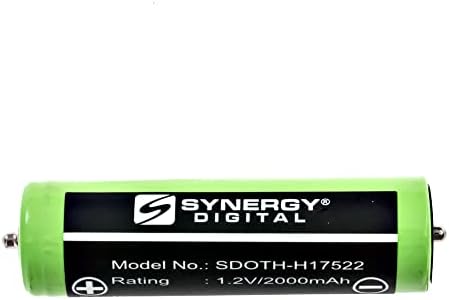 Батерия за цифров бръснач Synergy, съвместим с оформяне самобръсначки Braun 5878 5737, (Ni-MH, 1.2, 2000 mah) голям капацитет, подмяна на батерия