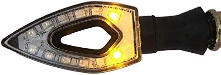MotorToGo Последователни Черни Мигачи Diamond LED (Без Светлини) Мигачи, Светлини, Индикатори, Съвместими за 2014 Triumph Street Triple Rx