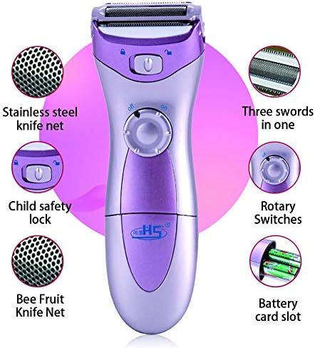 Устройство за епилация с Женската Трехлопастной Безпроблемно кожата, Устройство за бръснене на Батерии за домашна употреба в Салони за