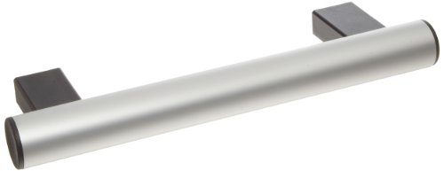 Алуминиева Metric Прибиращ се дръжка с резбови отвори, кръгла ръкохватка, Прозрачно анодированное покритие, Разстояние от център до център на 55 мм, на перваза 35 мм, раз