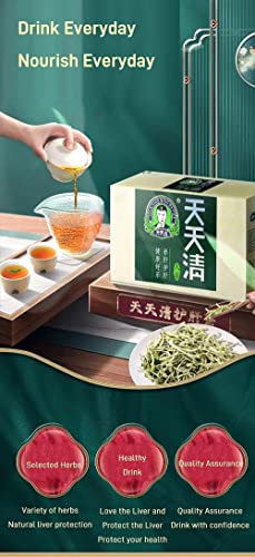 Ежедневен Подхранващ Чай за черния дроб, Китайски Хранителен Чай за черния дроб, 30 Опаковки Тиен Тиен Цин Да Ча, Ежедневен подхранващ Чай