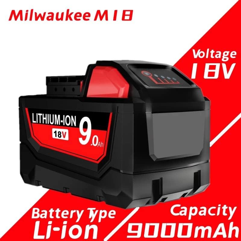 Батерия LEFEIYI 9000mAh m18 Волта за батериите milkwaukee 18V 48-11-1852 48-11-1850 48-11-1862 M18B2 M18B4 M18BX L50 48-11-1828