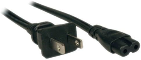 Захранващ кабел ac HQRP, съвместим с мрежов кабел Panasonic K2CA2CA00025 K2CA2CA00029 DMC-TS5 DMC-TS5A DMC-TS5D DMC-TS5K DMC-TS5S HC-V100K HC-V100MK, посочени в UL
