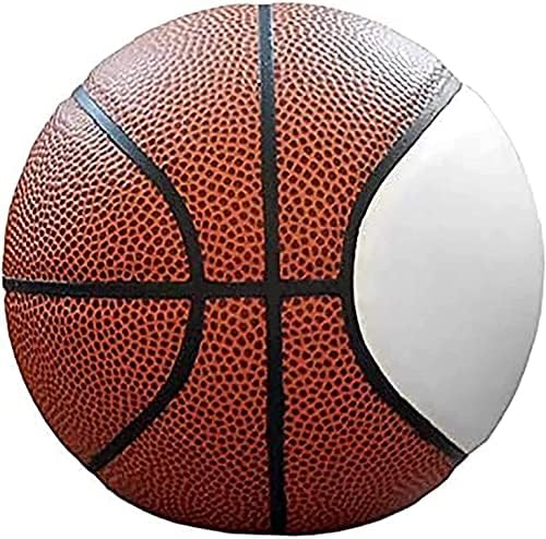Формуляр за автографа на Стандартен размер на Баскетболна Официален Размер на 7 | Баскетбол трофей за подпис с Една Голяма Бяла и 6 в Кафяв
