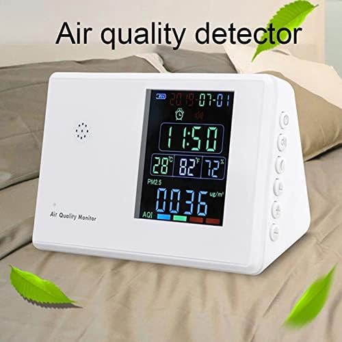 DUBAO Цифров Измерител на Co2 HCHO ФПЧ2.5 Монитор Гигротермограф alarm clock Тестер Co2 мониторинг на качеството на въздуха Анализатор на газ Формалдехид