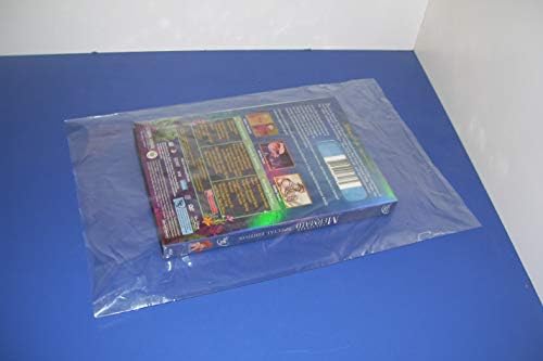 ULINE 100 Прозрачни Найлонови торбички 24 x 30 Пластмасов Плосък пакет с отворен ПОКРИВ ULINE Best 1 MILS
