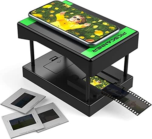 Мобилен скенер филм, 35-мм скенер слайдове и негативи за старите слайдове за вашия смартфон, Нов скенер сгъване на слайдове от пластмаса с led подсветка
