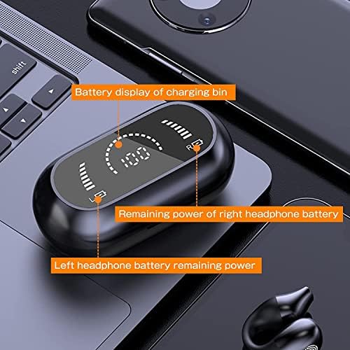 Kytree Мини Безжична Скоба за Ушите Слушалки с Костна Проводимост Слушалки С отворен Ухото Bluetooth Android, iPhone, Водоустойчиви
