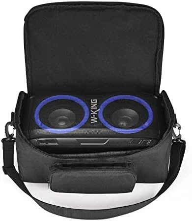 Чанта за носене високите етажи на Bluetooth високоговорители W-King със събуфер, съвместим с преносими улични колони W-King Loud мощност 80 W, Безжична Пътна чанта за съхранение