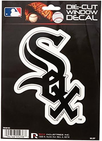 Стикер MLB White Sox Chicago Средна форма, 9 x 5 x 0,2, Логото на отбора