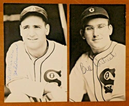 Лот от 10 Оригинални бейзболни картички с автограф на Джордж Бърк 1940-те години с Бейзболни топки с Автографи на Хоферса