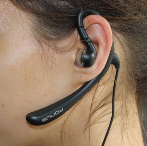 Премиальная кабелни слушалки Бум с усилвател зад ухото, Мононаушники, Единични слушалки с микрофон за игра на крикет ZTE Groove, Cricket