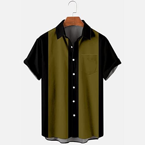 Мъжки хавайски ризи, ежедневни тропически ризи с копчета, с широка яка, плажни ризи Алоха, дизайнерски ризи за партита, върхове
