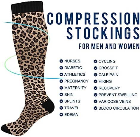 Компресия чорапи за Жени и Мъже Circulation Long Running Колоездене, Спортно медицинска Сестра