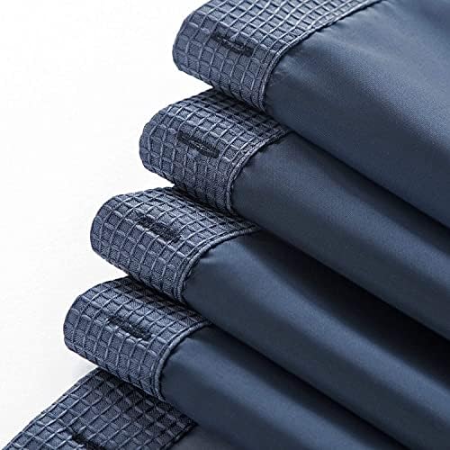 Изискана домашна кърпа CSCDLNA Smart Design Complete 2 в 1, Вафельная Плат в стил спа хотел, тъмно синьо, 72 x 72 инча
