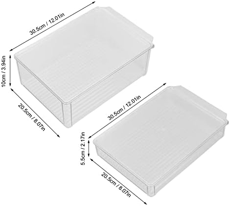 Кутии-Организаторите за хладилник Органайзер за Хладилник Готварска Организация, Кутии за съхранение в помещение с капак, Преносими Многофункционални Контейнери