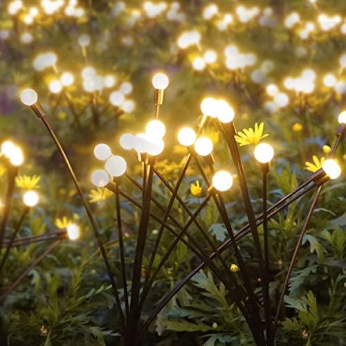 Слънчева градина светлини - Комплект от 4 Слънчеви светлини-светулки, Раскачивающихся на вятъра, Водоустойчив Външните светлини на