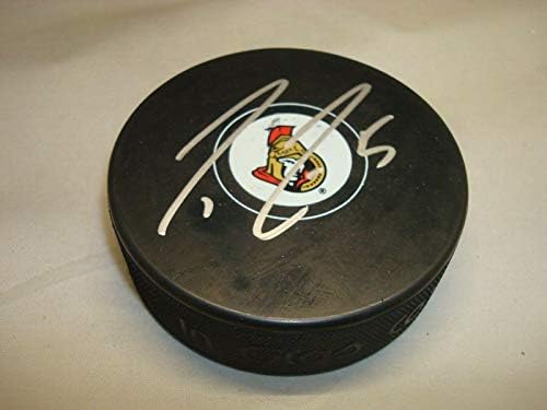 Коуди Сеси подписа хокей шайба Отава Сенатърс с автограф 1А - Autograph NHL Pucks