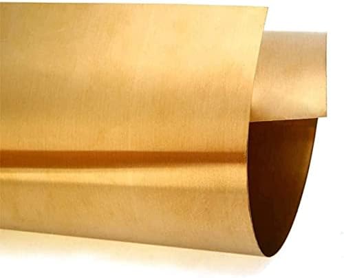 NIANXINN Латунная метална тонколистовая фолио табела Твърдост Медни пластинчатых листа (Размер: 0.1mmx50mmmmx1000mm)