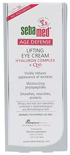 Анти-стареене крем за очи Sebamed Q10 Lifting Age Defense 15 мл pH 5,5 за Чувствителна кожа Намалява появата на бръчки, Произведено