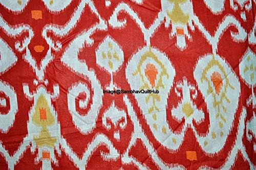 Multilayer fabric Ikat Voile Handblock за Шевни от памук, с цветен принтом Ekat, ръчно изработени, шивашки, с помощта на натурален