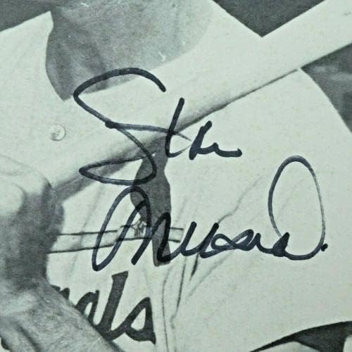 Стан Музиал Бейзбол КОПИТО Подписа снимка за списание размер 8,5x11 с JSA COA - Снимки на MLB с автограф