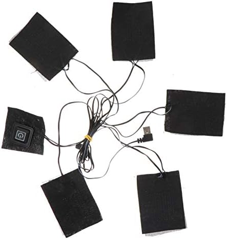 Healifty Жилетки С Топъл USB Електрически Текстилен Нагревател Подложка От Въглеродни Влакна С Нагряване Подложка За Дрехи