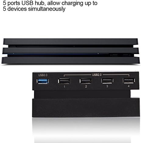 USB хъб 3.0, Лесна Инсталация, 5-Портов за Високоскоростен USB Сплитер за игралната конзола