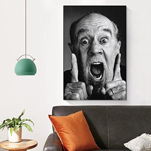 Естетически Плакати Забавен Човек на Джордж Карлин Смешни Плакати Плакат характер Стенни Художествени Картини на Платното