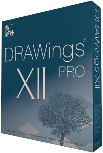 Дигитализиране на бродерии DRAWings PRO XII 12 и Повече софтуер, Съвместим с Mac и Windows - Работи с всяка от машина
