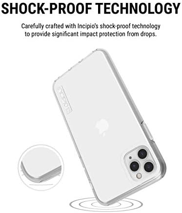 В двуслоен калъф Incipio DualPro за Apple iPhone 11 Pro Max с гъвкав ударопоглъщащ защита от падане - Прозрачен