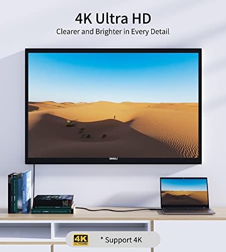 Адаптер fairikabe 4K Displayport-HDMI, Еднопосочен Преобразуватели на ДП Male-HDMI Femle 2K 60HZ, Позлатени Адаптери Display Port-HDMI