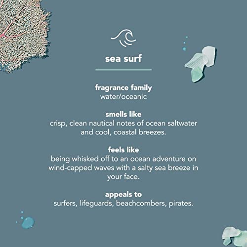 Препарат за измиване на тялото Method Men, Sea + Surf, Без парабени и фталатов, 18 течни унции (1 опаковка)