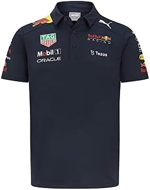 Официална Тениска Поло Teamline Red Bull Racing, Мъжки X-Small - Официален продукт