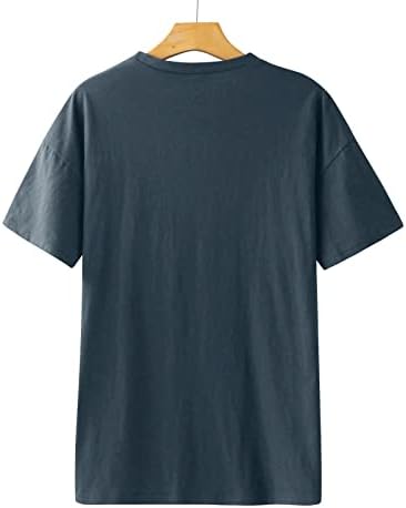 Тениски с Принтом на Деня на Независимостта за Жени, Бейзболна Риза Оверсайз, Тениска с кръгло Деколте и Къс Ръкав, Блузи, Свободна Тениска