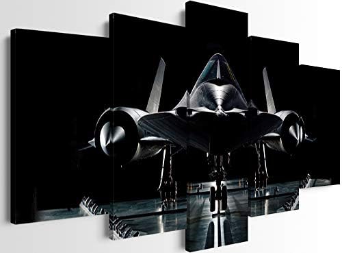 YOUHONG 5 бр. декорация за самолета Средства на изкуството SR-71 Blackbird Стратегически самолет Стенен Декор Самолет Стенно Изкуство