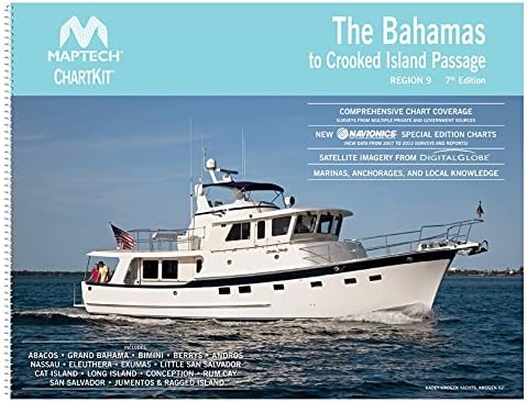 Maptech ChartKit Преминаването на Бахамските острови до Изкривените Айлънд Брой 9 на 7-то издание