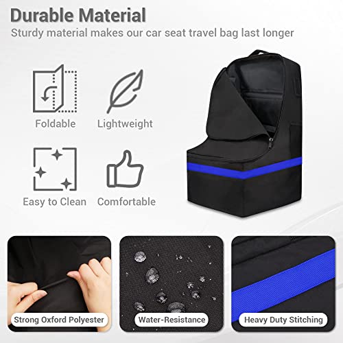 Пътна чанта за столче за кола ProFaster-Мек, удобен, издръжлив, просторен раница за проверка на врата, калъф за автомобилни