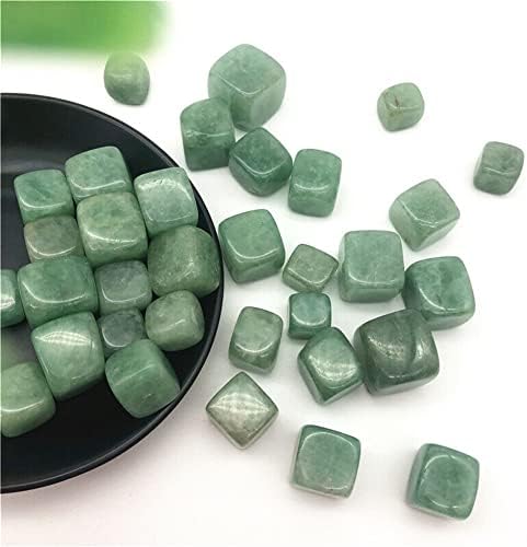 TESSLO Crystal Груб 100 г Натурален Зелен Ягодово Кристални Полирани Кубчета, Подходящи за дома