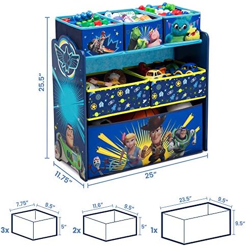 Disney / Pixar играта на играчките 4 Дизайн на 6 Чекмеджета и органайзер за съхранение на играчки от Delta Children