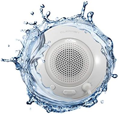 Безжична плаващ Bluetooth-високоговорител Clearon, сертифициран по стандарт IPX7 водоустойчив – идеален за басейн и душ - RGB подсветката на настроението с поставка и щипка