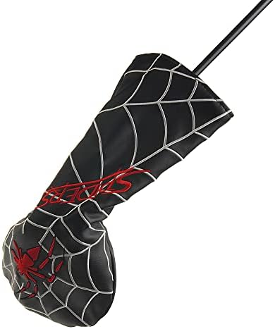 GOOACTION 1БР Прическа на Водача Голф клуб Spider с Креативен Дизайн на Бродерии От Изкуствена Кожа и Черни Шапки за Голф