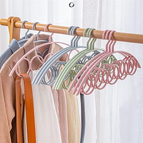 Закачалка за шалове, шал, колан, вратовръзка, 5 Пръстени, Закачалка за съхранение на Кука закачалка за дисплея Цвят: зелен, размер: 41