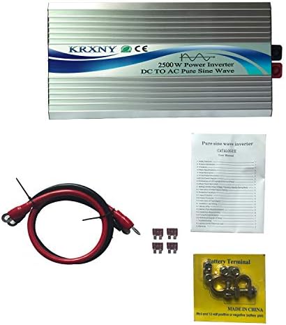 KRXNY 2500 W 24 vdc до 110-120 vac 60 Hz Чиста Синусоидальная Вълна Инвертор за Кола Домашна Слънчева Система