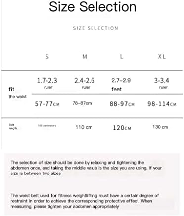 SAWQF Сила колан за фитнес Клякам deadlifts Мъжки и Дамски Вдигане на Тежести на Спортен Колан протектор от телешка кожа (Цвят: E, размер: 100 см)