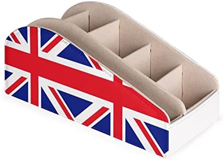 Британски Флаг Телевизия Притежателите на Дистанционното Управление Кутия-Органайзер Дръжка Молив на Масата За Съхранение на Caddy с 6 Отделения