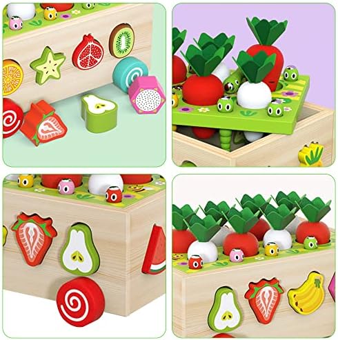 Дървени Играчки MYMUHUAN Montessori за деца, Дървените Образователни Играчки Монтесори за Деца, Играчки за сортиране по форма, Подаръци