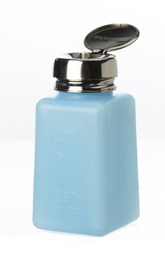 Опаковка разтворител ESD Безопасни, Рассеивающий Статични смущения, Синя бутилка с помпа срещу пръски, Средна устойчивост на повърхността