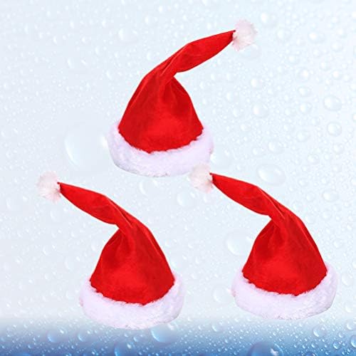 Abaodam 3 бр. Коледна Музикална Електрическа Шапка Творчески Дядо Коледа Вечерни Приказно Шапки Обстановка, Без Батерия се Използва за Празнуване на Коледа
